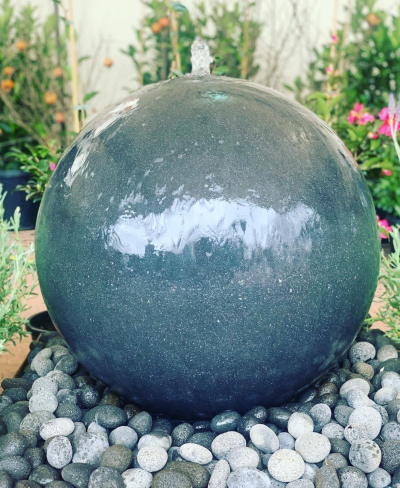 70cm Stone Ball package (corten steel surround additional)